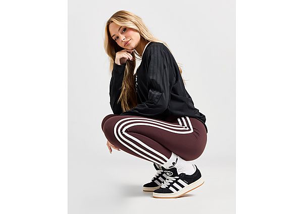 Adidas Badge Of Sport 3-Stripes Leggings Brown