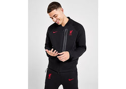 Nike Liverpool FC Tech Fleece Jacket Black/Black/Gym Red