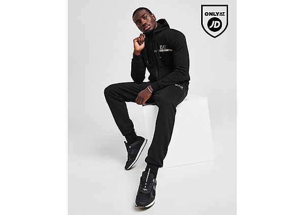 EA7 Emporio Armani Central Tape Overhead Tracksuit Black