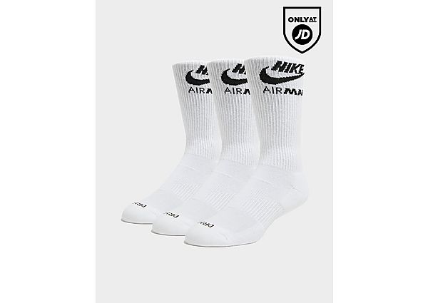 Nike 3-Pack Air Max Crew Socks white