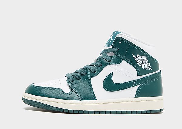 Jordan Air 1 Mid Women's White Sail Oxidised Green