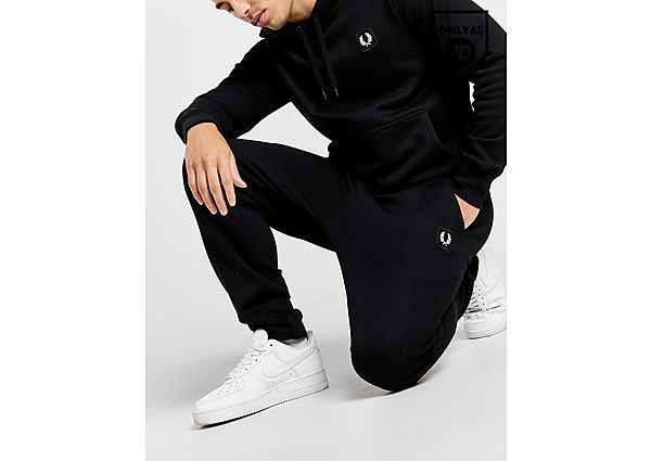 Fred Perry Badge Joggers Black