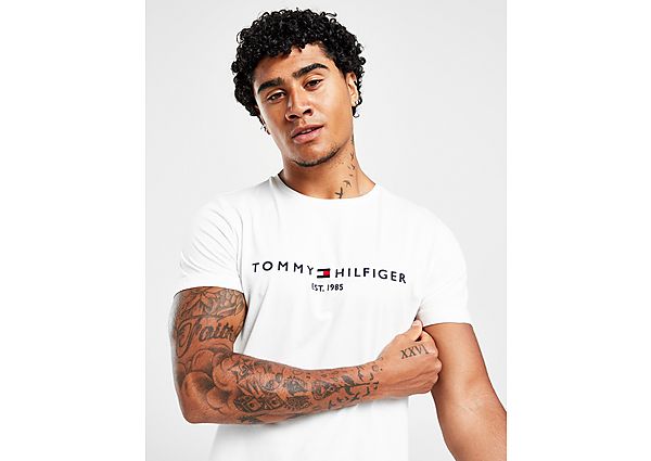 Tommy Hilfiger Logo T-Shirt WHITE