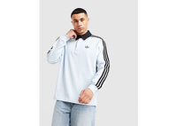 adidas Originals 3 Stripes Rugby Long Sleeve Polo Shirt blue