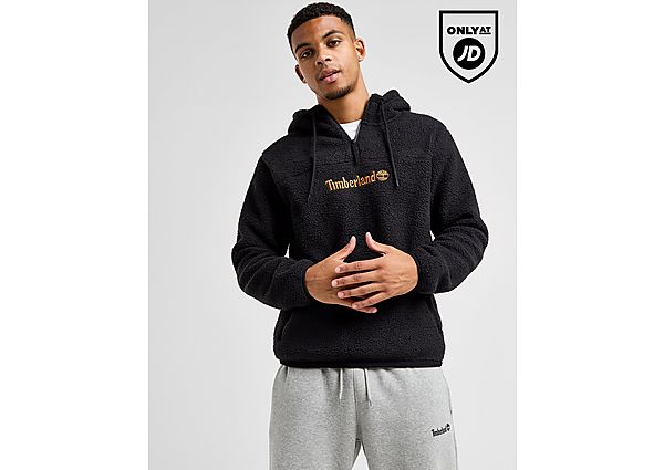 Timberland 1 2 Zip Polar Fleece Hoodie Black