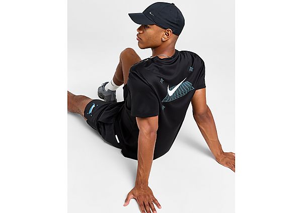 Nike Miler Grid T-Shirt Black