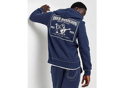 True Religion Big T Zip Through Hoodie Navy