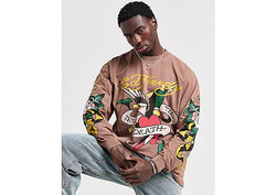 Ed Hardy Rose & Snake Long Sleeve T-Shirt