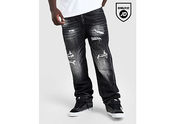 Supply & Demand Etch Relaxed Ripped Jeans