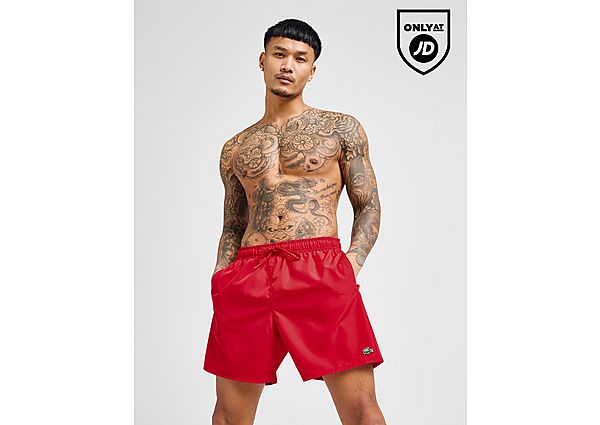 Lacoste Core Swim Shorts Red