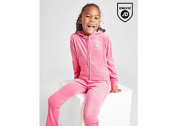 JUICY COUTURE Velour Glitter Full Zip/Pants Tracksuit Children