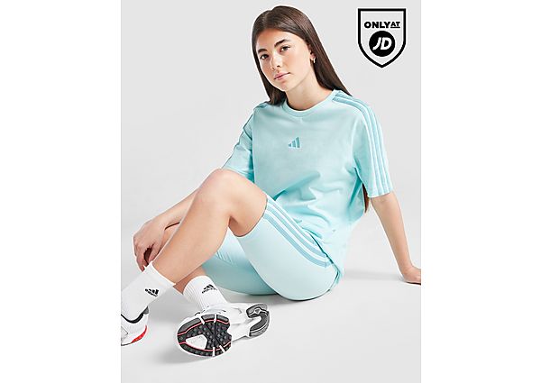 adidas Girls\' 3-Stripes T-Shirt Junior