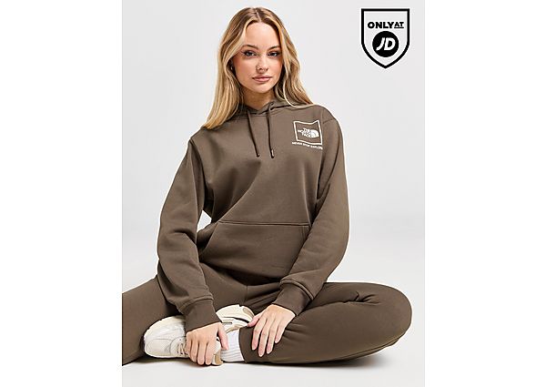 The North Face Outline Logo Overhead Hoodie Brown