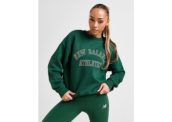 New Balance Linear Crew Sweatshirt Green