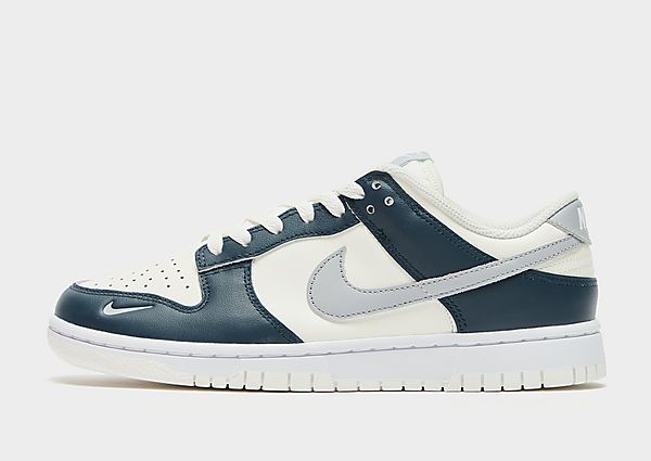 Nike Dunk Low Women'S Sail White Armoury Navy Wolf Grey