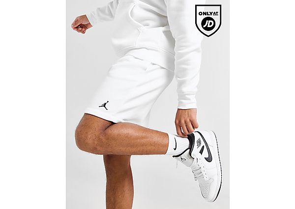 Jordan Brooklyn Fleece Shorts White