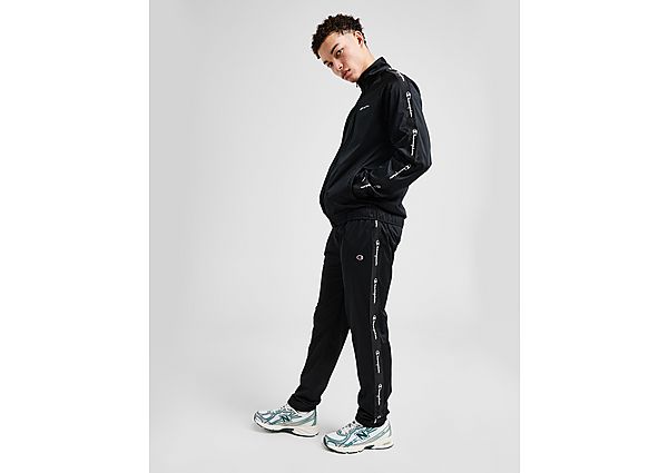 Champion Tape Full Zip Tracksuit Black