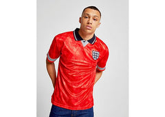 Score Draw England '90 World Cup Away Retro Shirt red
