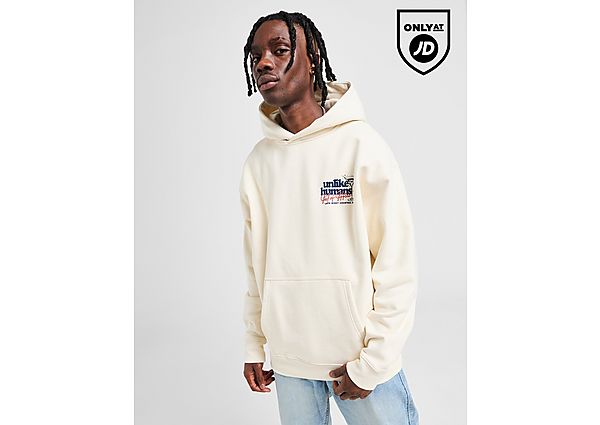 Unlike Humans Cocktail Hoodie White