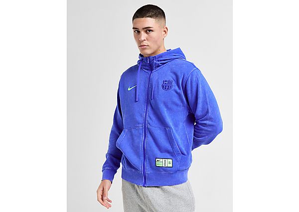 Nike FC Barcelona Sportswear Hoodie Hyper Royal Lime Blast