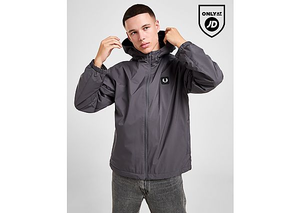 Fred Perry Badge Woven Jacket Grey