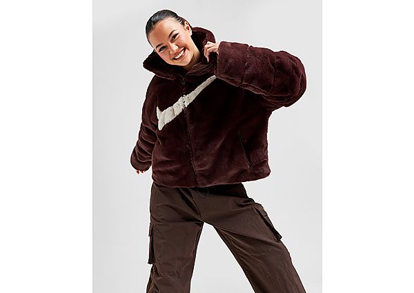 Nike Cozy Fur Jacket brown