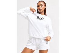 EA7 Emporio Armani Train Sweatshirt Shorts Set White