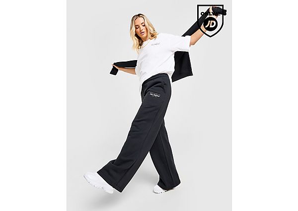 New Balance Script Wide Leg Joggers Black