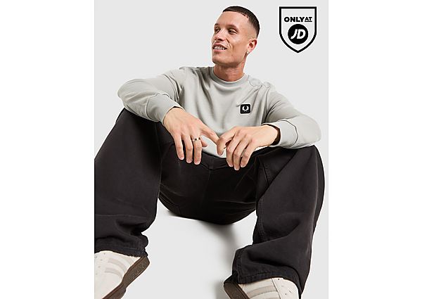 Fred Perry Badge Panel Crew Sweatshirt