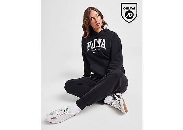 PUMA Squad Logo Hoodie Black