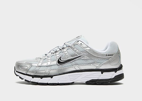 Nike P-6000 Women's White Metallic Silver Pure Platinum Black