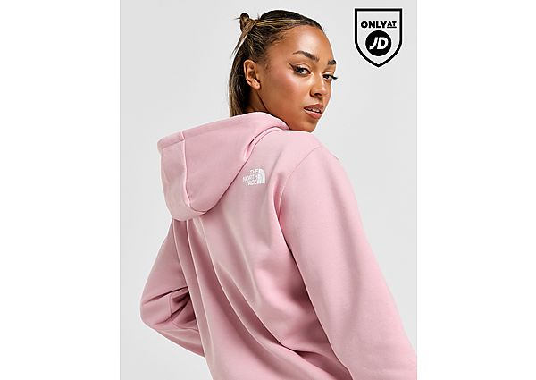 The North Face Outline Logo Overhead Hoodie Pink