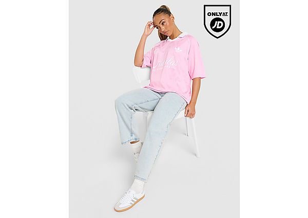 adidas Originals Script Football Collar T-Shirt