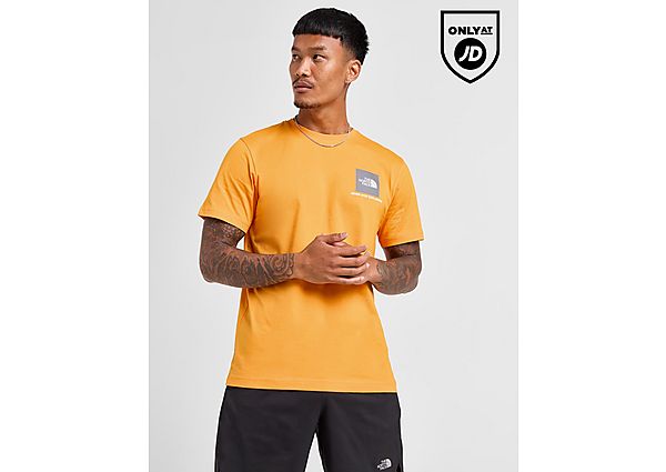 The North Face Fine Box Logo T-Shirt Orange