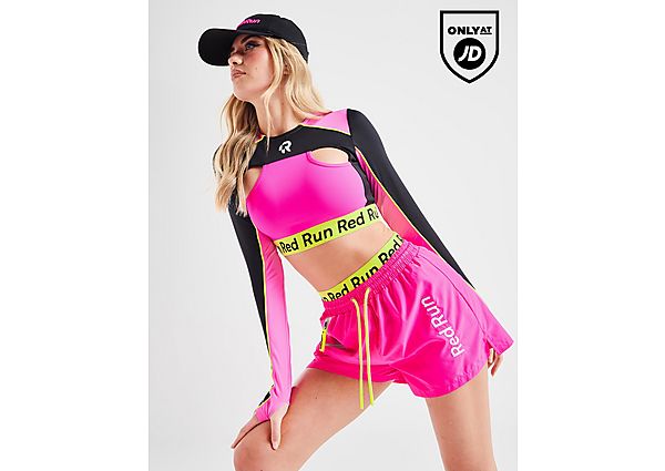 Run Activewear Twin Flame Woven Sport Shorts