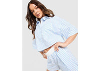 Nike Poplin Stripe Shirt blue