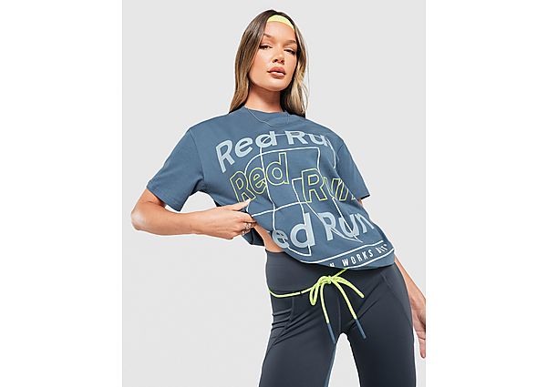 Red Run Activewear Sky Volt Oversized Graphic T-Shirt