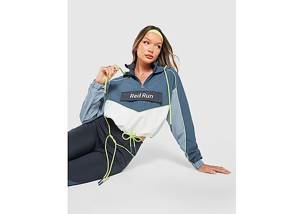 Red Run Activewear Sky Volt Cropped Windbreaker