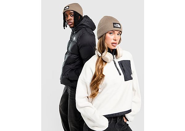 The North Face Logo Box Cuffed Beanie Hat