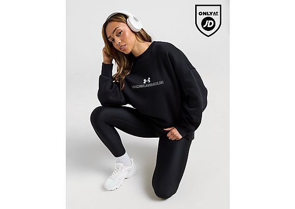 Under Armour Essential Graphic Crew Sweatshirt Black