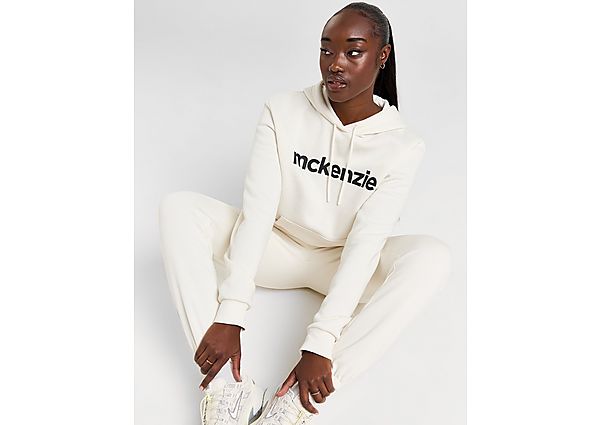 McKenzie Large Logo Overhead Hoodie White