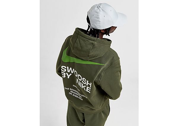 Nike Swoosh Logo Hoodie Green