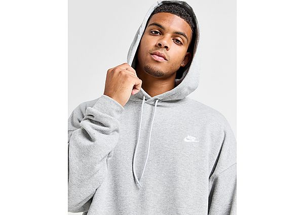 Nike Oversized Hoodie Dark Grey HeatherLight Smoke GreyWhite