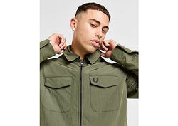 Fred Perry Overshirt Olive -, Olive Olive