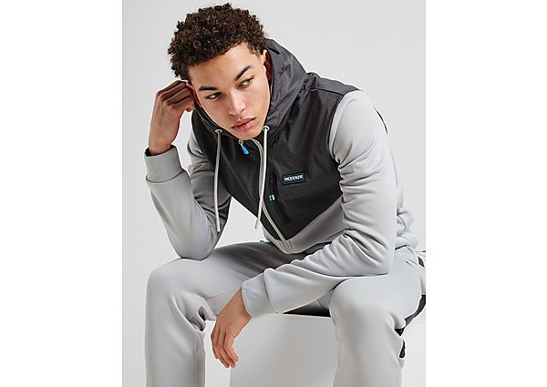 McKenzie Chaos Poly Fleece Full Zip Hoodie Grey