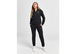 Ea7 Emporio Armani Essential Full Zip Hooded Tracksuit Black