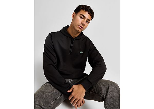 Lacoste Double Knit Overhead Hoodie Black