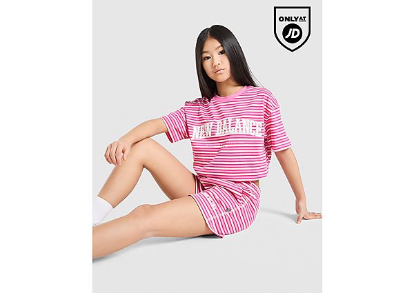 New Balance Girls\' Stripe Shorts Junior