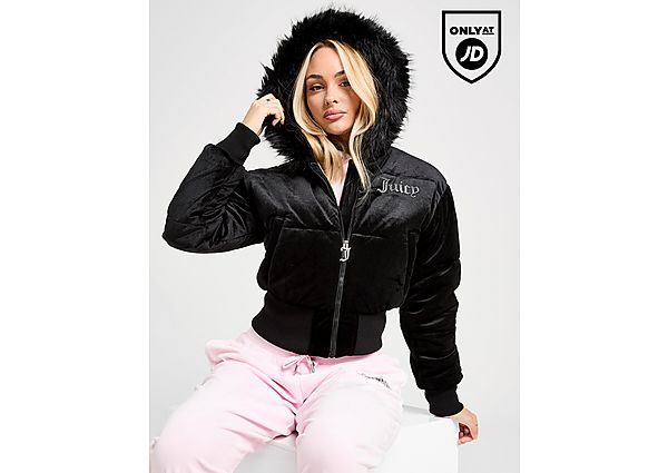 JUICY COUTURE Diamante Velour Padded Jacket