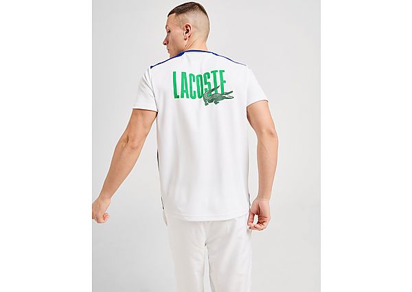 Lacoste Back Logo Colour Block TShirt White